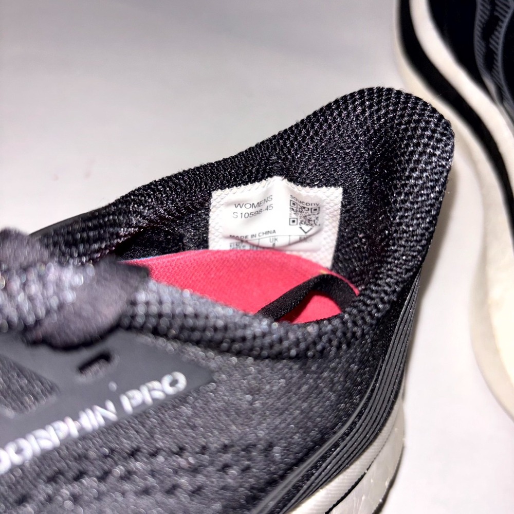 Saucony Endorphin Pro S10598-45 Womens 8 Running Shoes Black Athletic Sneaker - Picture 7 of 11